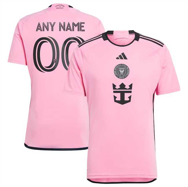 Mens Inter Miami CF Blank Pink 2024-25 Home Soccer Jersey